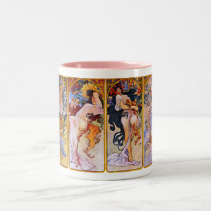 Tasse 2 Couleurs Four Seasons by Alfons Mucha
