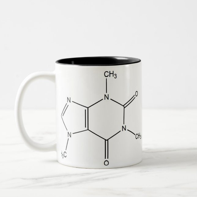 Tasse 2 Couleurs fous par caféine (Gauche)