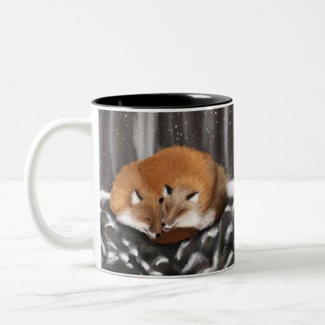 Tasse 2 Couleurs Fox Love sur Stone Haven (Gauche)