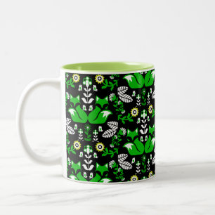 Tasse 2 Couleurs Fox Nordic Scandinavian Folk Art nappe