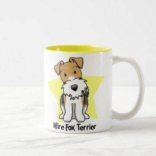 Tasse 2 Couleurs Fox Terrier de fil d'étoile de Kawaii