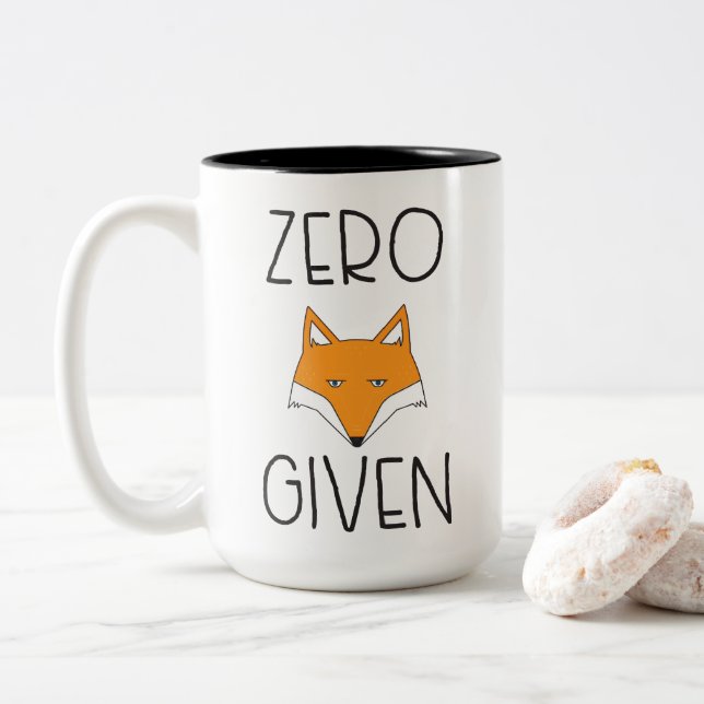 Tasse 2 Couleurs Fox zéro donné (Avec donut)