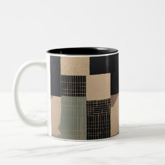 Tasse 2 Couleurs Fragments Abstrait Print Cup