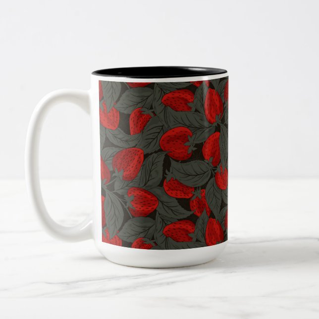 Tasse 2 Couleurs Fraise  (Gauche)