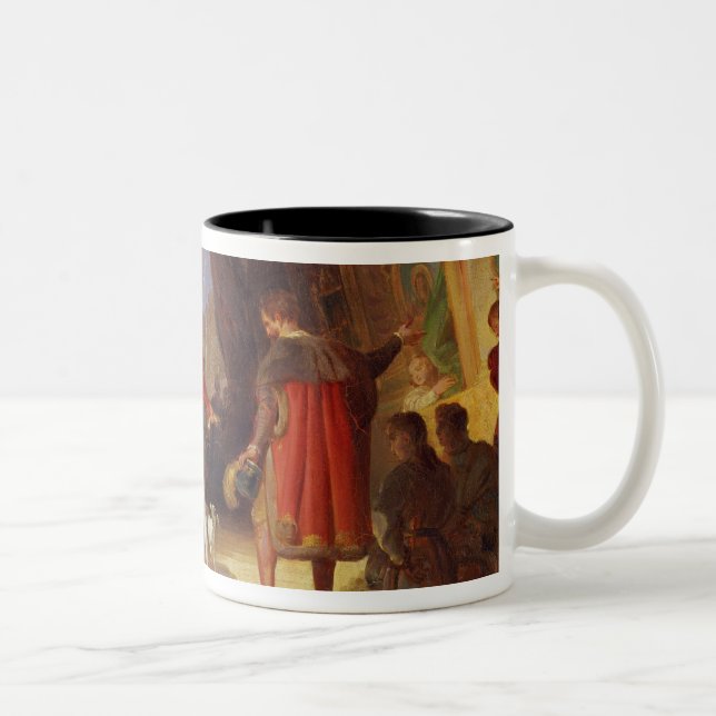Tasse 2 Couleurs Francois I avec Leonardo da Vinci (Droit)