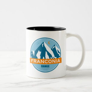 Tasse 2 Couleurs Franconia Range New Hampshire Stars Moon
