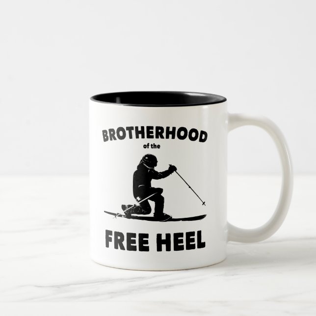 Tasse 2 Couleurs Fraternité Du Télémark De Talon Libre Ski (Droit)