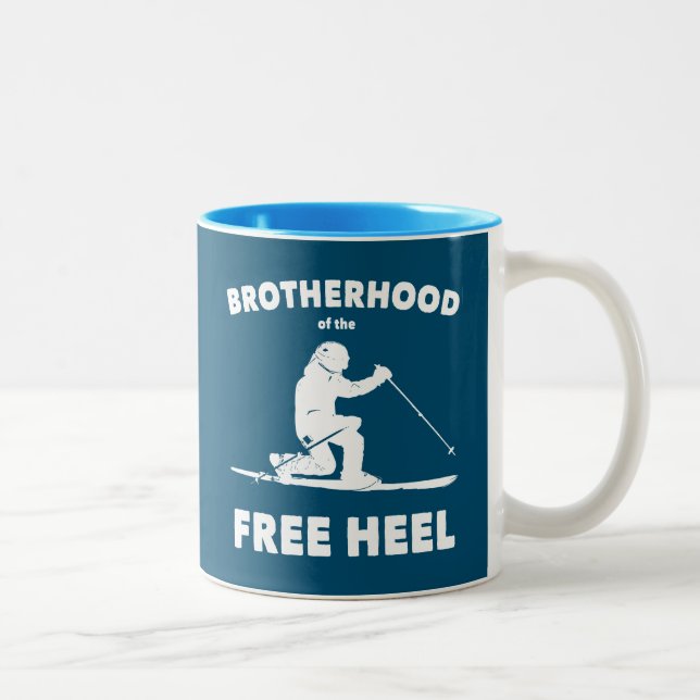 Tasse 2 Couleurs Fraternité Du Télémark De Talon Libre Ski (Droit)