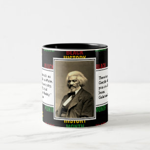Tasse 2 Couleurs FREDERICK DOUGLASS Citation de l'histoire des No