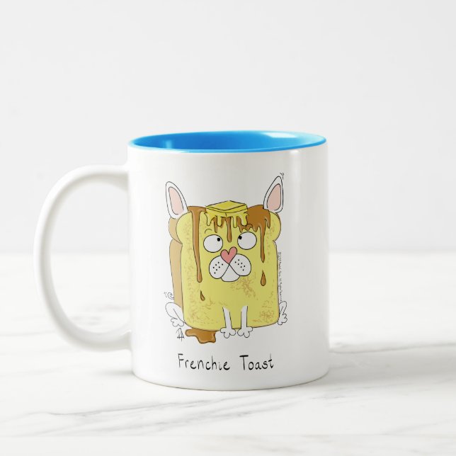 Tasse 2 Couleurs French Bulldog Frenchie Dog Funny (Gauche)