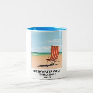 Tasse 2 Couleurs Freshwater West Pembrokeshire Pays de Galles