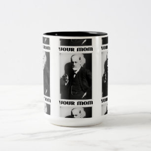 Tasse 2 Couleurs Freud 'Your Mom' - 15oz Coffee Cup