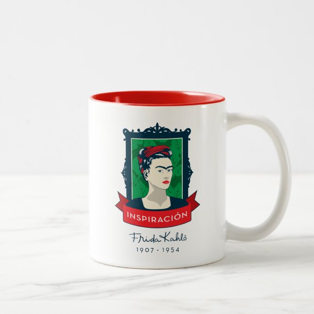 Tasse 2 Couleurs Frida Kahlo | Inspiración (Droit)