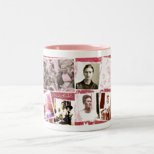 Tasse 2 Couleurs Frida Kahlo Photo Montage