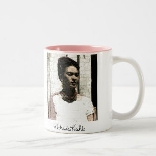 Tasse 2 Couleurs Frida Kahlo Portrait textile