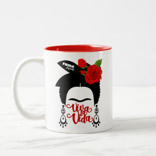 Tasse 2 Couleurs Frida Red Roses