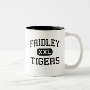 Tasse 2 Couleurs Fridley - tigres - lycée - Fridley Minnesota