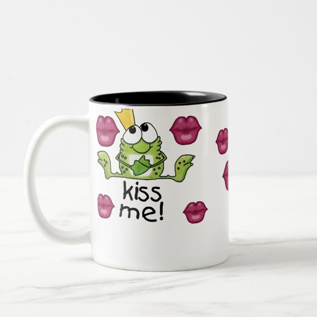 Tasse 2 Couleurs Frog Prince m'embrasse (Gauche)