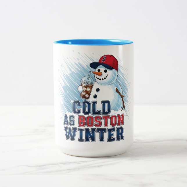 Tasse 2 Couleurs Froid comme Boston Winter (Centre)
