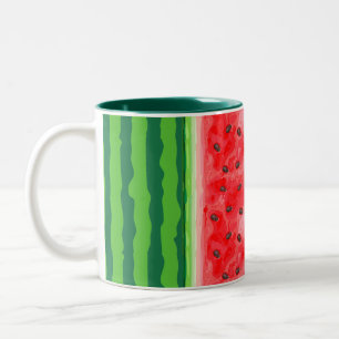 Tasse 2 Couleurs Fruits d'été frais de pastèque