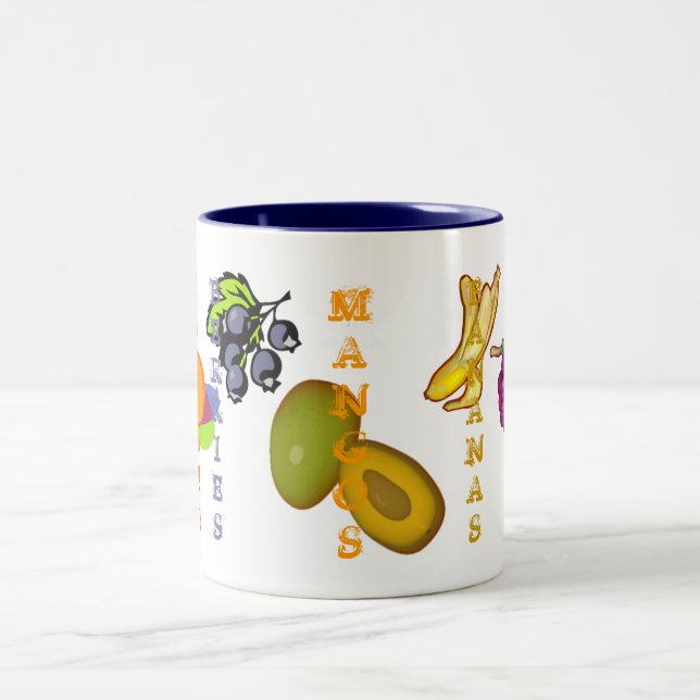 Tasse 2 Couleurs Fruits Mango (Centre)