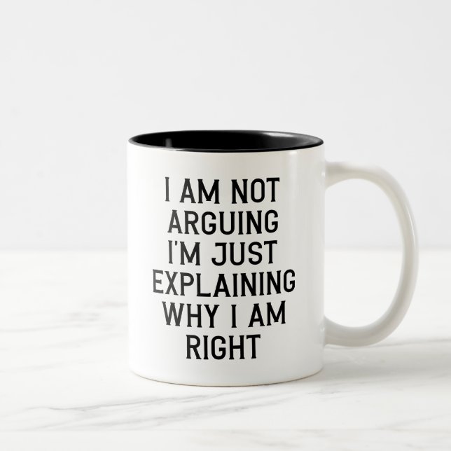 Tasse 2 Couleurs Fun, JE NE SOUTIENS PAS QUE J'EXPLIQUE JUSTE POURQ (Droit)