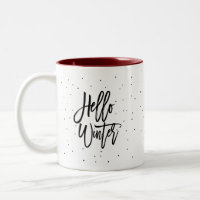 Fun moderne Bonjour hiver Cosy Points Script Minim