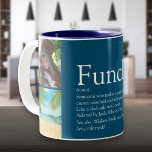 Tasse 2 Couleurs Funcle Funny Cool meilleur jamais oncle photo coll<br><div class="desc">Personnalisez pour votre oncle,  Tío ou Funcle favori pour créer un cadeau unique. Une façon parfaite de lui montrer à quel point il est extraordinaire chaque jour. Vous pouvez même customiser l'arrière - plan à leur couleur préférée. Conçu par Thisisnotme©</div>