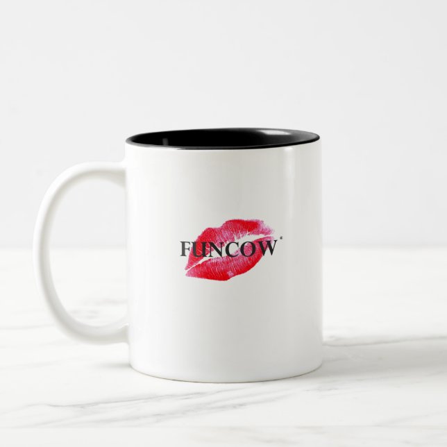 TASSE 2 COULEURS FUNCOW PINK KISS (Gauche)