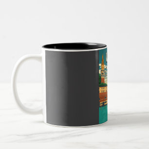Tasse 2 Couleurs Funny 5 étoiles Venice Italie Minimale Retro Pos d