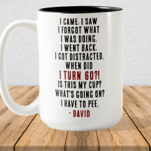 Tasse 2 Couleurs Funny 60e anniversaire Hilarious Vieux âge Plaisan