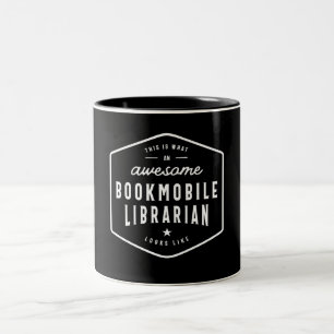Tasse 2 Couleurs Funny Awesome Bookmobile Librarian Job Occupation