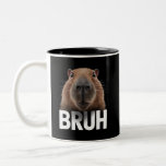 Tasse 2 Couleurs Funny Capybara Bruh<br><div class="desc">Funny Capybara Bruh</div>