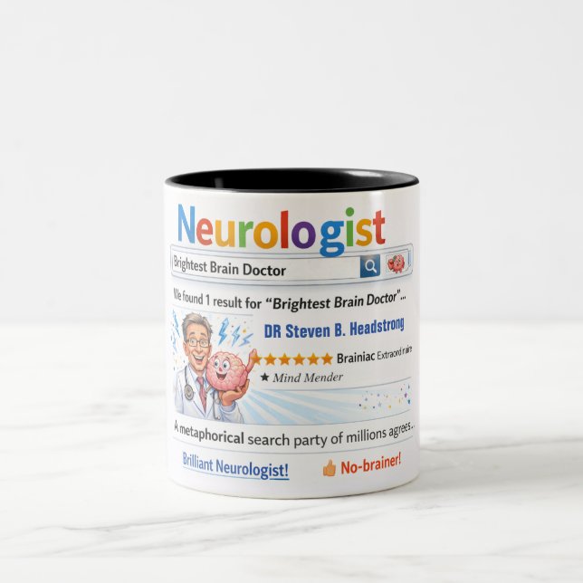 Tasse 2 Couleurs Funny Custom Gift Best Neurologist (Centre)
