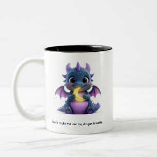 Tasse 2 Couleurs Funny Dragon Breath Mignon Dragon Violet Contraste