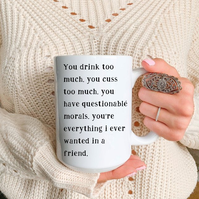Tasse 2 Couleurs Funny Hilaried Meilleur Ami Collègues Adieu (Funny Hilarious Best Friend  leaving quotes Coffee Mug)