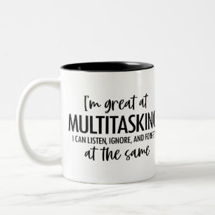 TASSE 2 COULEURS FUNNY - JE SUIS GRAND À MULTITASKI