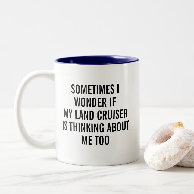 Tasse 2 Couleurs Funny Land Cruiser (Avec donut)