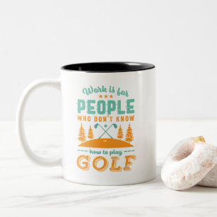 Tasse 2 Couleurs Funny Lecteur de golf à la retraite Golfer Love Go
