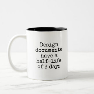 Tasse 2 Couleurs Funny Nerdy Design Document Office