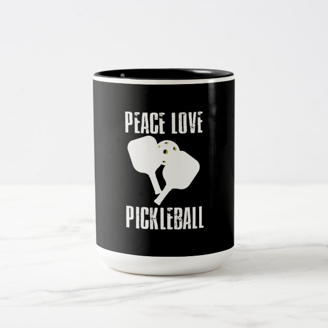 Tasse 2 Couleurs Funny Pickleball (Centre)