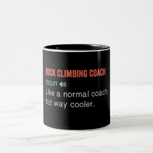 Tasse 2 Couleurs Funny Rock Escalade Coach Définition