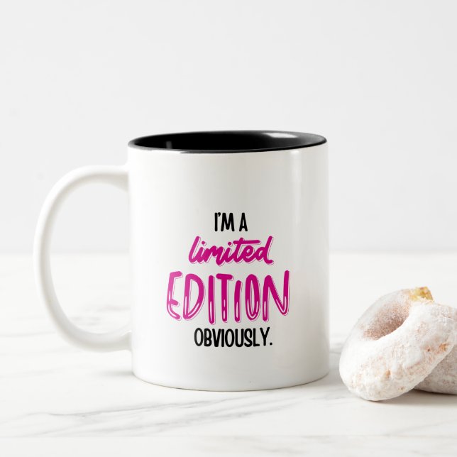 Tasse 2 Couleurs Funny Sarcastic Self-Love Quote (Avec donut)
