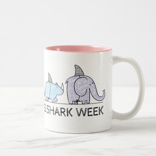 Tasse 2 Couleurs Funny Shark Week (Droit)
