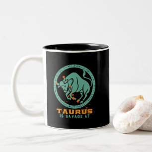Tasse 2 Couleurs Funny Taurus Zodiac Star Sign Astrologie Anniversa