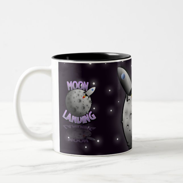 Tasse 2 Couleurs Fusée (Gauche)