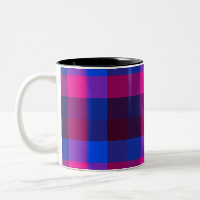 Tasse 2 Couleurs Fusion de mosaïque néon (Gauche)