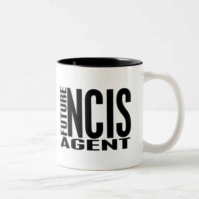 Tasse 2 Couleurs Futur agent de NCIS (Droit)