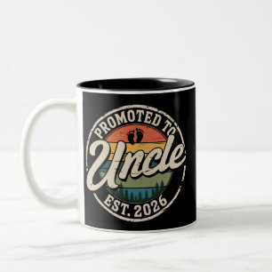 Tasse 2 Couleurs Futur Oncle Prévu 2026 Annonce de Grossesse 