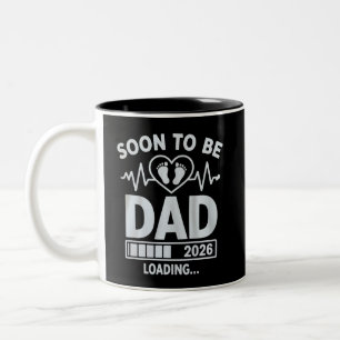 Tasse 2 Couleurs Futur Papa 2026 Annonce de Grossesse en Attente